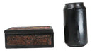 Metaphysical Rainbow 7 Chakra Zone Floral Scrollwork Tarot Cards Trinket Box