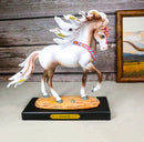 Tribal Navajo Painted Sky Feather Horse Western Decor Figurine By Laurie Prindle - Ebros Gift