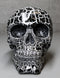 God of Lightning Thunder Bolt Punk Rock Black Skull Figurine Ossuary Macabre Art