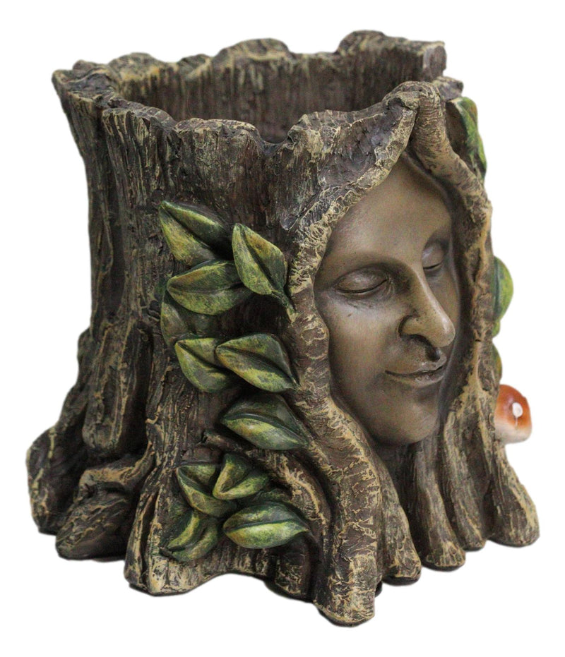 Celtic Greenman Tree Woman Gaia Dryad Ent Earth Goddess Floral Planter Figurine