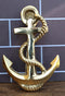 Brass Metal Golden Marine Nautical Sailor Ship Anchor Door Knocker Sculpture