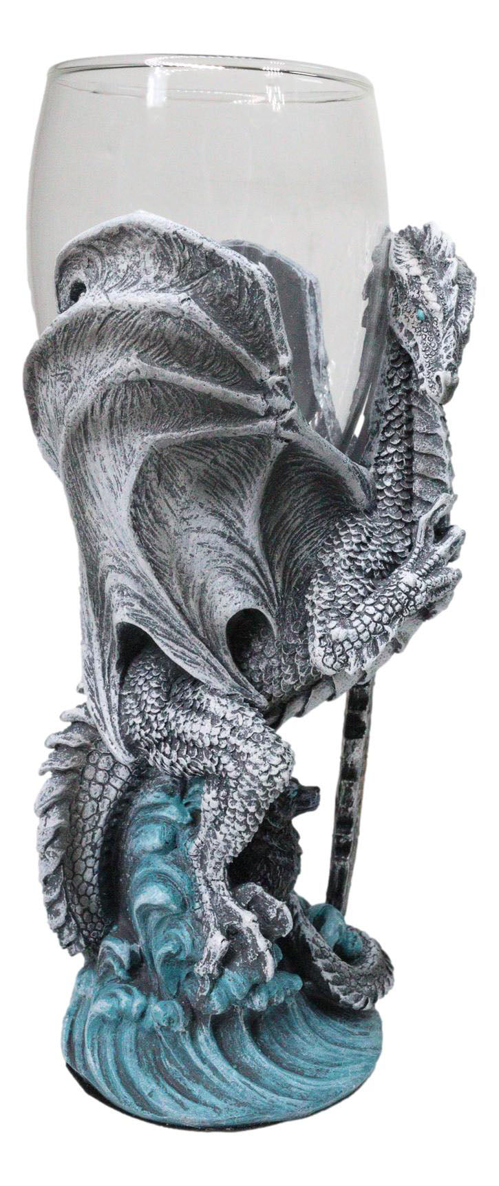Ruth Thompson Elemental Dragon Omega Blade Sword Glass Wine Goblet Chalice Cup