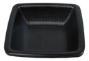 Pack Of 6 Square Black Silk Melamine Condiments Sauce Dipping Bowl or Dishes