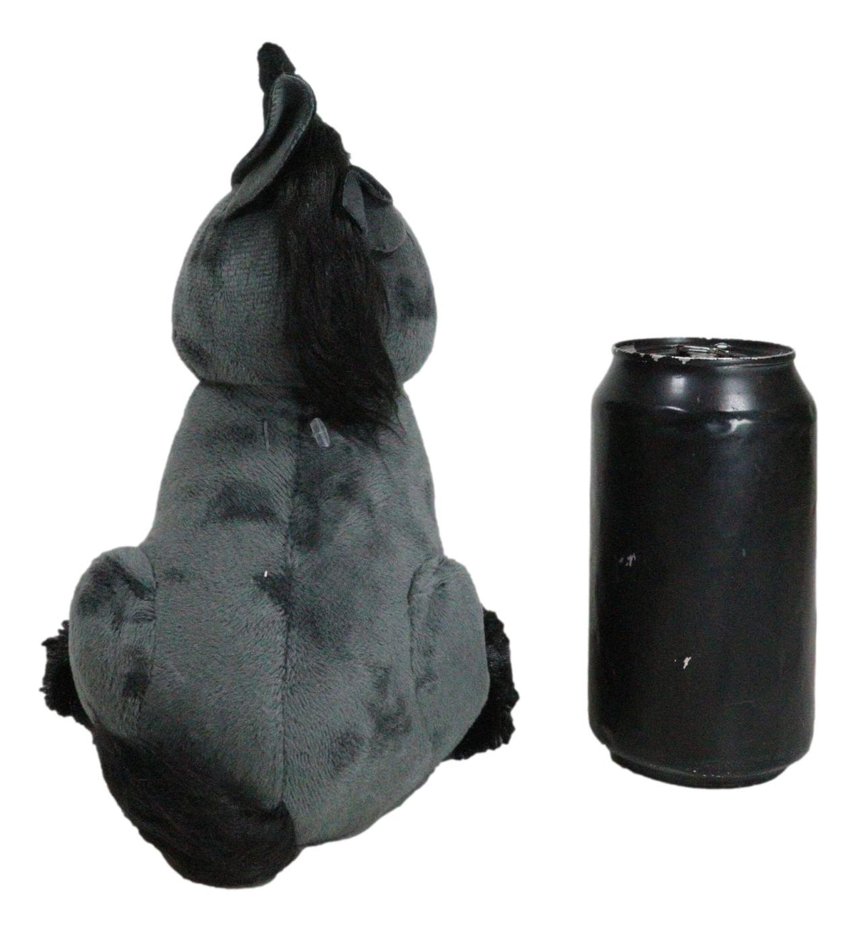 Mythical Fantasy Legend Black Dark Unicorn Hell Steed Luxe Soft Plush Toy Doll
