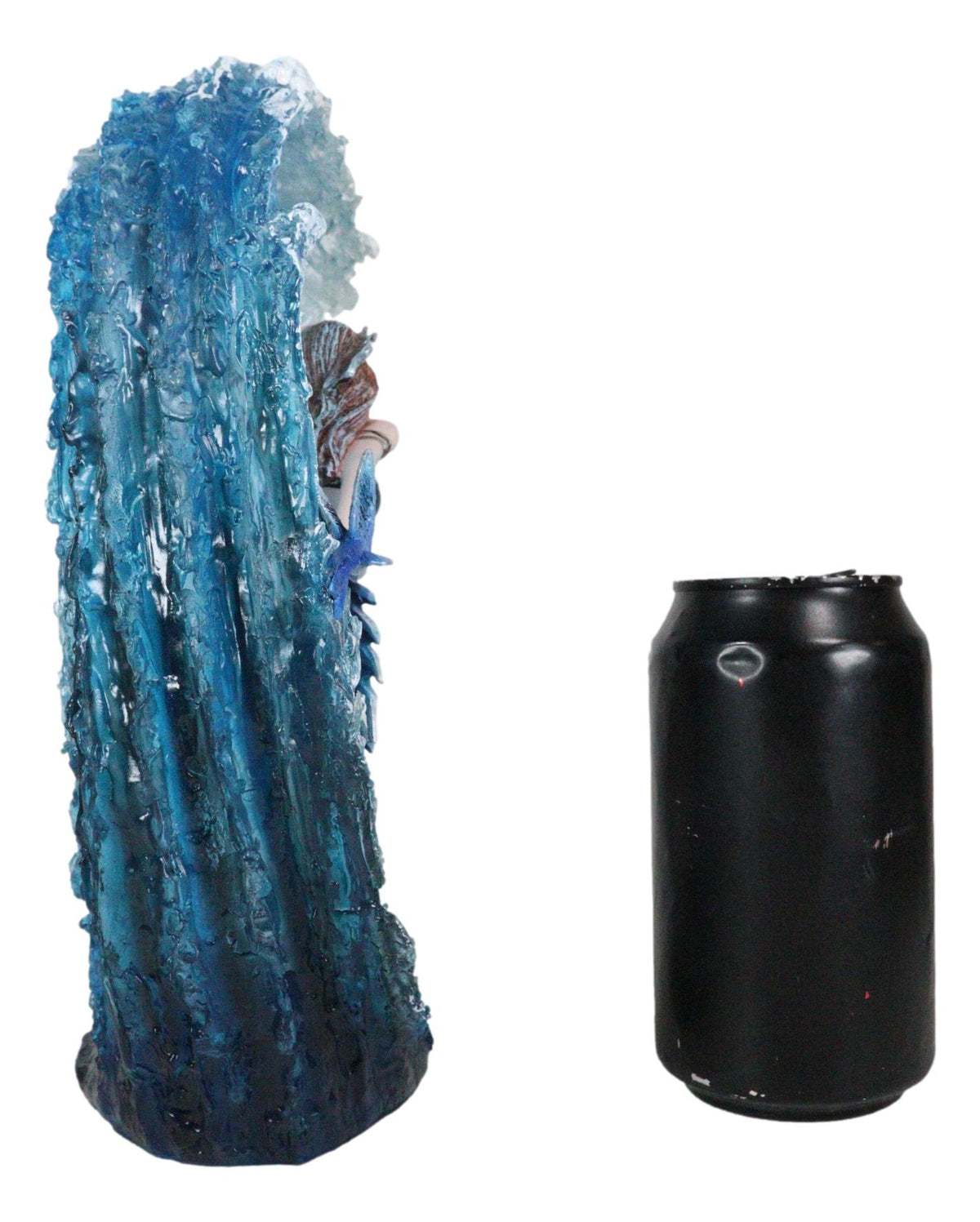 Fantasy Water Elemental Sea Mermaid Sorceress Riding Ocean Waves Figurine