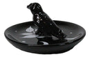 Wicca Gothic Mystic Raven Crow With Crescent Moon Ceramic Trinket Jewelry Dish