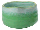 Green And White Emerald Ceramic Japanese Matcha Green Tea Bowl Whisk & Scoop Set