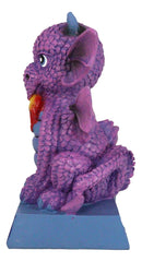 Violet Drake Koan Cartoon Chibi Dragon Fantasy Figurine She's Cute But Fierce