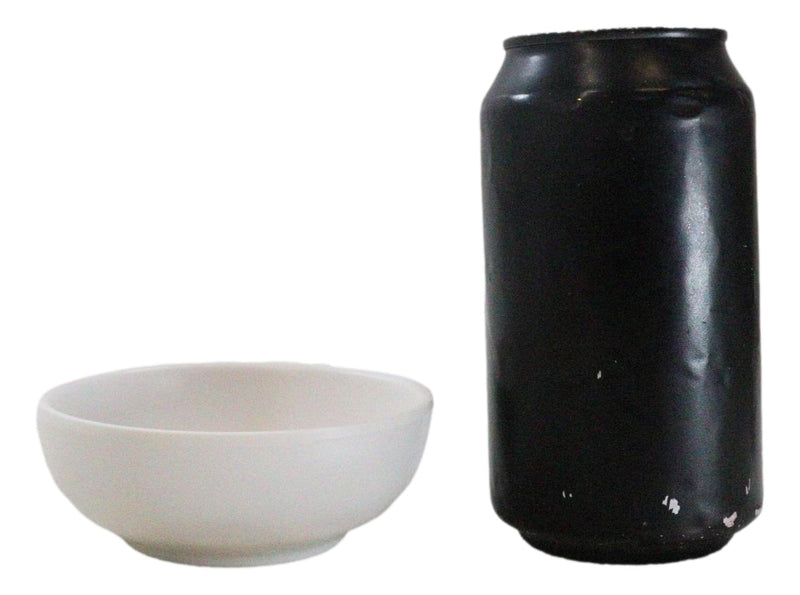 Set Of 6 Modern Yukino Hana Snowflakes Melamine Soup Rice Shallow Bowls 5oz