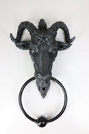 Sabbatic Goat Baphomet With Pentagram Head Door Knocker 9.5"Tall