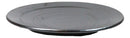 Pack Of 5 Ceramic Black Tetsu Kesho Collection Large Round Dinner Plates 10" D