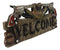 Rustic Western Cowboy Hat With Dual Pistols Welcome Sign Wall Decor Plank