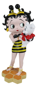 Honey Bee Bumblebee Betty Boop With Pudgy Dog Red Ribbon Novelty Figurine