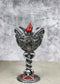 Occultic Sabbatic Goat Baphomet With Pentagram Wine Glass Goblet Drink Beverage Chalice