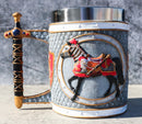 The Trail Of Painted Ponies Super Charger King's Cavalier War Horse Tankard Mug