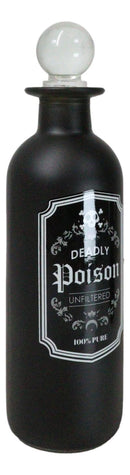 Deadly Poison Witchcraft Apothecary Wicca Decorative Frosted Glass Potion Bottle