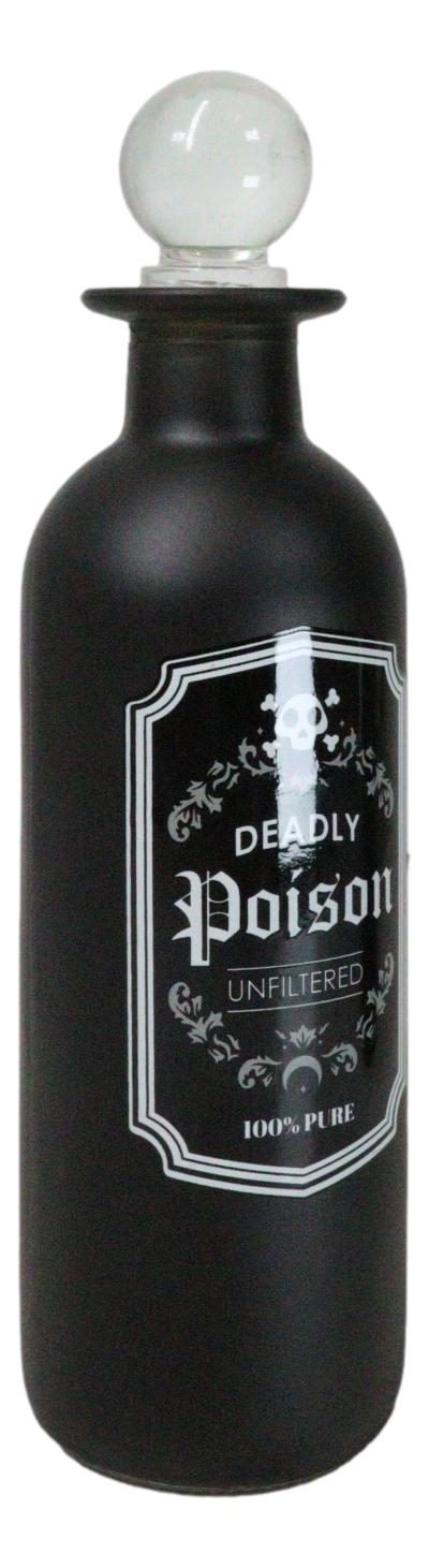 Deadly Poison Witchcraft Apothecary Wicca Decorative Frosted Glass Potion Bottle