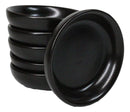 Pack Of 6 Ceramic Kokuyo Black Soy Sauce Oil Condiment Round Dishes Bowls 1.5oz