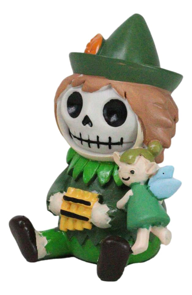 Furry Bones Whimsical Peter Pan With Tinker Bell Skeleton Figurine Furrybones