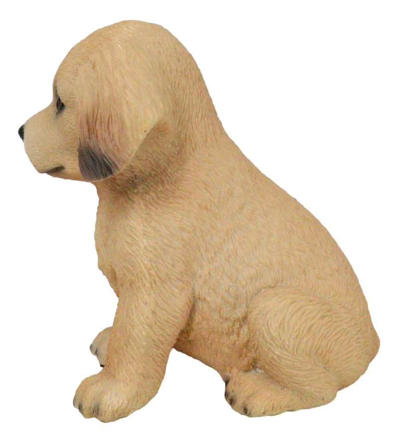 Realistic Sitting Adorable Labrador Puppy Figurine 5.75"H Pet Pal Collectible