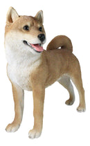 Realistic Adorable Canine Pet Pal Shiba Inu Dog Statue 18" Tall Home Decor