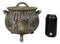 Wiccan Triple Moon Cauldron Pot In Wicker Finish Decorative Trinket Crystals Box