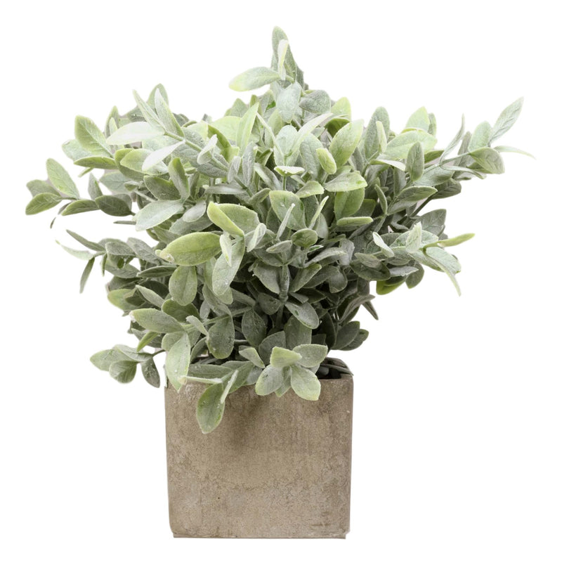 Realistic Artificial Botanica Sage Bush Faux Plant Fern Grass In Pot 12"H