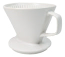 White Porcelain Artisan Coffee Maker Pour Over Dripper Filter Cup Top Part
