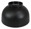 Ebros Japanese Black Red Lacquer Copolymer Plastic Rice Bowl Wood Grain Pattern Set 6