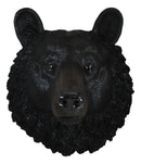 Large Magnificent Black Bear Wall Head Taxidermy Replica Decor Plaque 23"Tall
