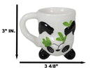 Topsy Turvy Ceramic Giant Asian Panda Bear Latte Juice Dessert Mini Mug Cup