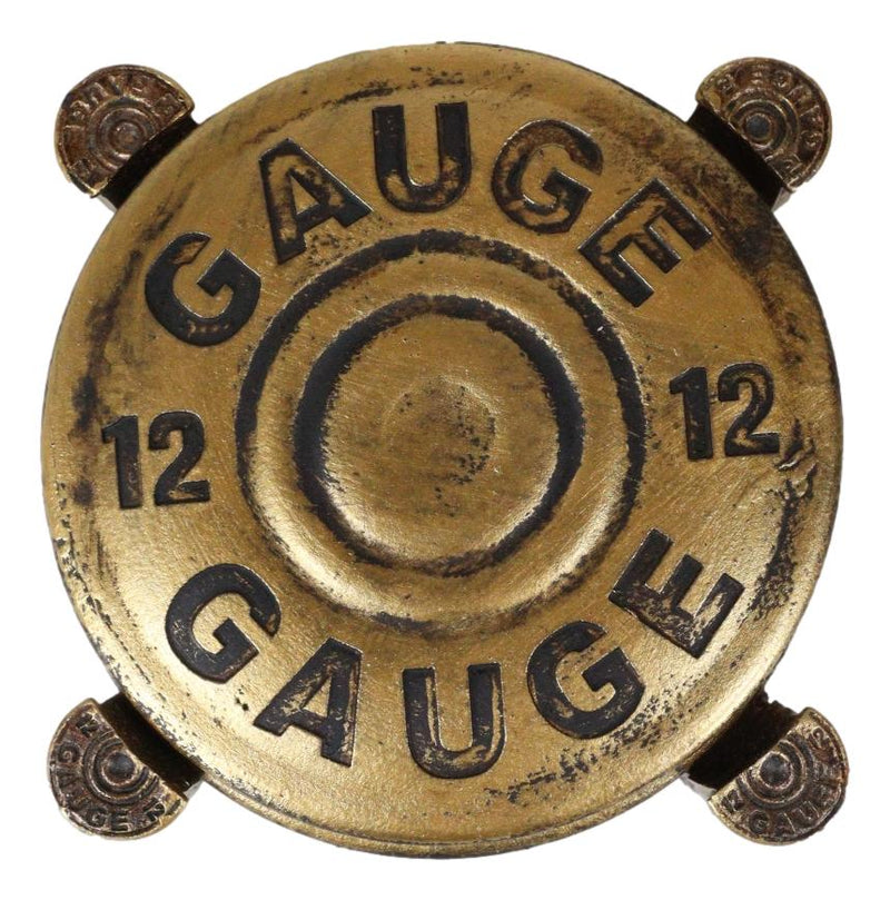 Western 12 Gauge Shotgun Bullet Shells Hunter's Ammo Coaster Set With 4 Coasters