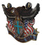 Patriotic Flags Bald Eagle On Cross Crest God Bless USA Wall Plaque Sculpture