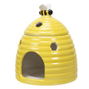 Yellow Whimsical Bumblebee Beehive Ceramic Essential Oil Warmer Candle Holder