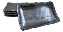 Pack Of 5 Black Tetsu Kesho Ceramic Collection Rectangular Wavy Sushi Plates