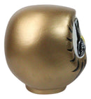 Gold Talisman of Prosperity Japanese Zen Daruma Figurine With Unpainted Eyes