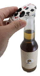 Small Gambling Den Poker Skull Beer Bottle Opener Decor Fridge Magnet