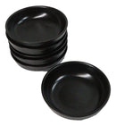 Pack Of 6 Kokuyo Black Ceramic Collection Shallow Bowl Or Deep Plates 10oz