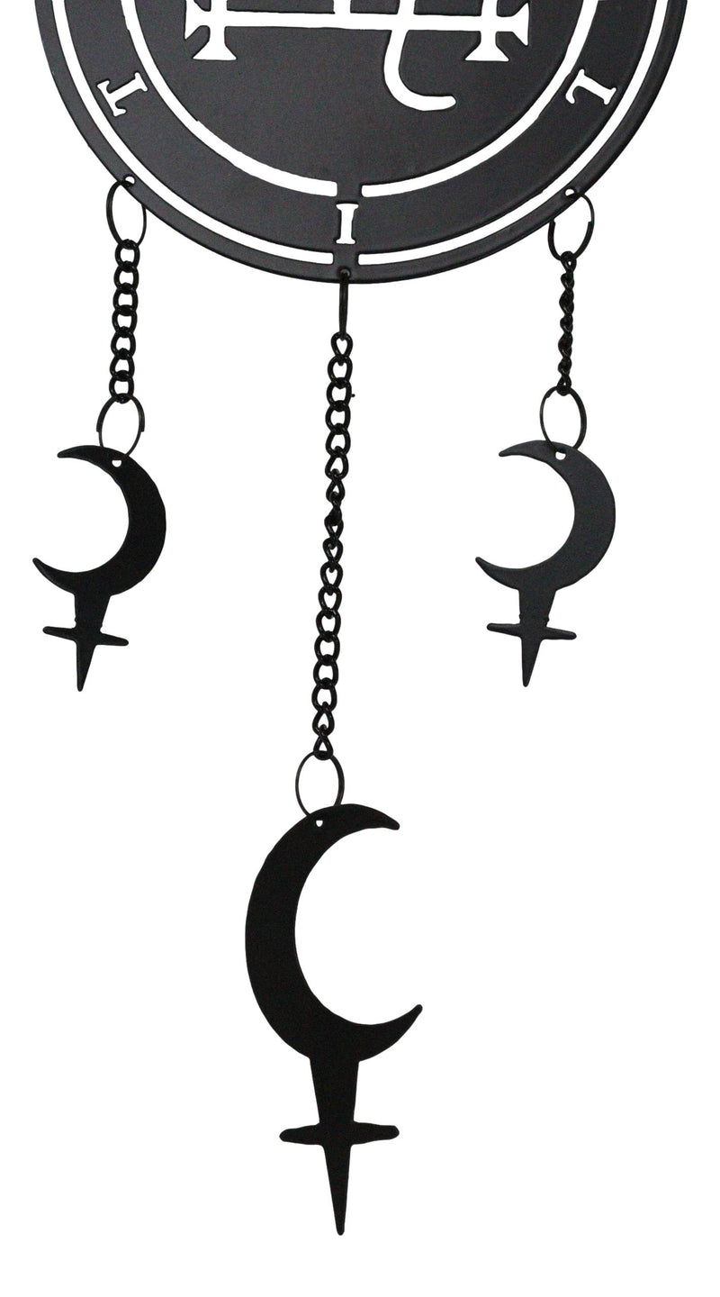 Dark Wicca Occultism Seal of Lilith Moon Sigil Spiral Wall Hanging Decoration