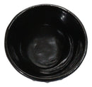 Dark Gray Ridged Lines Japanese Tetsubin Style Cast Iron Tea Cups Set of 4