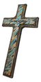Colorful Turquoise Sunset Lord Hear My Prayer Wall Cross Plaque Figurine 12"H