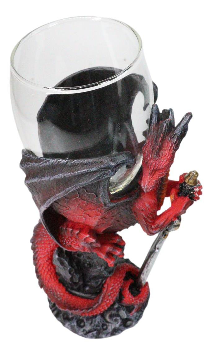 Ruth Thompson Elemental Dragon Widow Blade Sword Glass Wine Goblet Chalice Cup