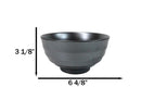 Pack Of 5 Black Clay Tetsu Kesho Ceramic Soup Salad Rice Donburi Poke Bowls 24oz