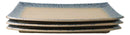 Pack Of 3 Ao Nagashi River Porcelain Long Rectangular Serving Platter 15"X8.5"