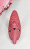 Pack Of 2 Cast Iron Tropical Bird of Paradise Pink Flamingo Wall Hook Plaque