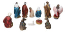 Christmas Nativity Set Mary Joseph Baby Jesus 3 Wise Men Angel 11 Pc Figurines
