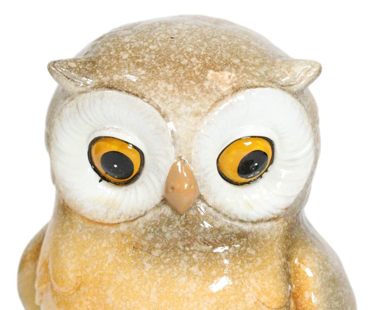 Forest Wisdom Tales Whimsical Mother Owl And Baby Owlet Family Figurine