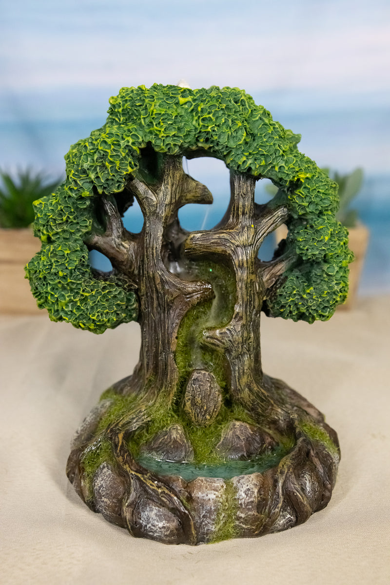 Celtic Sacred Tree of Life Yggdrasil Earth Goddess Backflow Incense Cone Burner