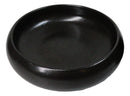 Pack of 6 Black Kokuyo Modern Round Appetizer Salad Banchan Deep Dish Plates 5"D