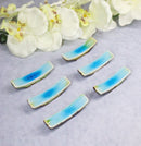Pack Of 6 Blue Sky Aozora Kannyu Collection Porcelain Chopsticks Hashioki Rests